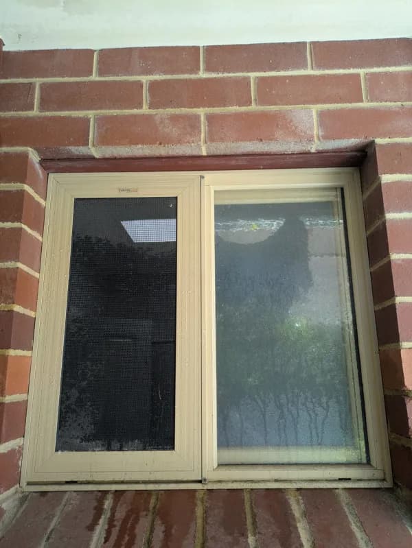 Before window cleaning